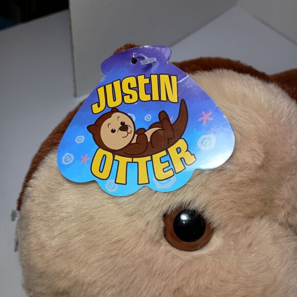 NWT Justin Otter Toy Factory 24" Plush Paradise 2023 Large Brown Stuffed Animal - Picture 7 of 14